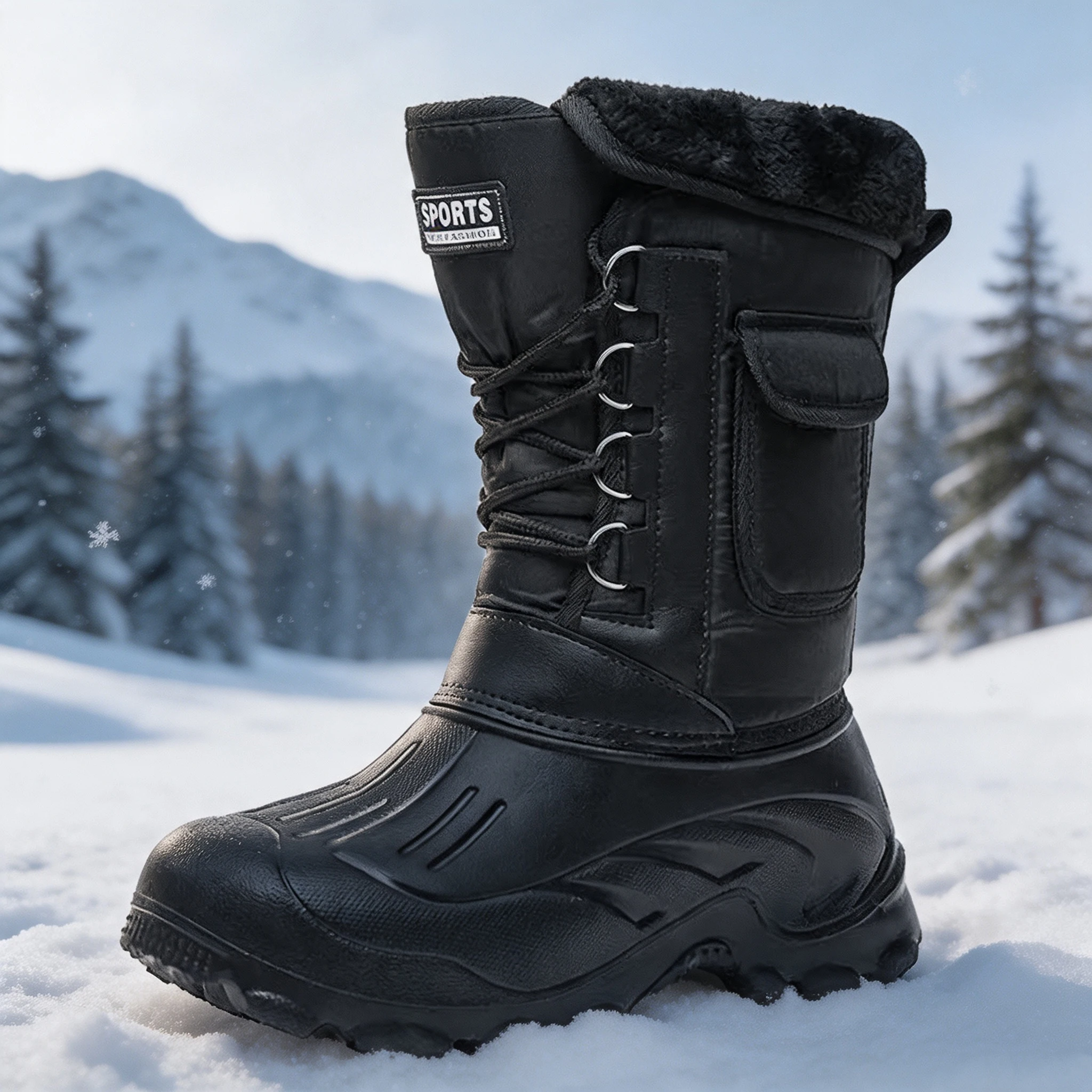 Fishing Boots - Мужские зимние ботинки для снега, обувь